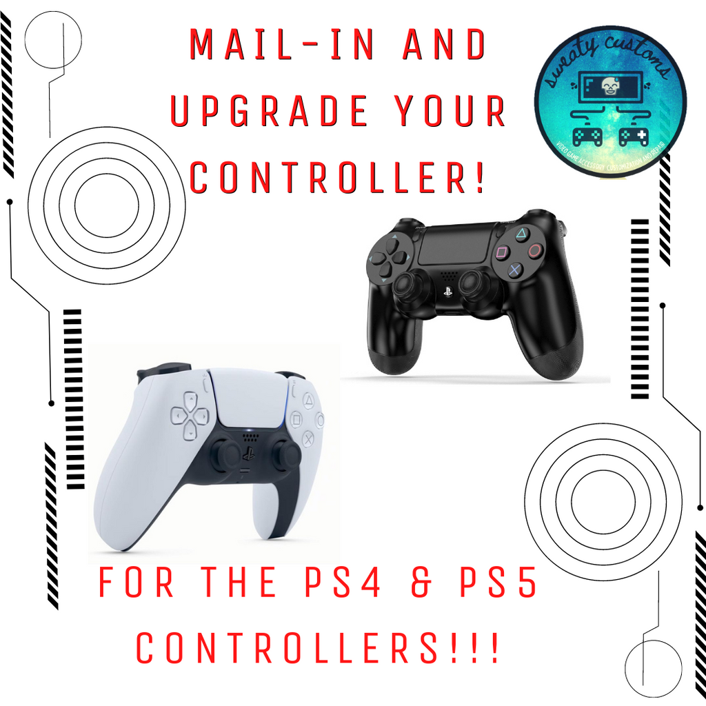 Playstation Controller Mail-In Upgrade, Repair Sweaty Customs